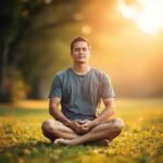 Persona conectando con su cuerpo a través de la conciencia corporal, representando bienestar emocional y salud mental en terapia psicológica.